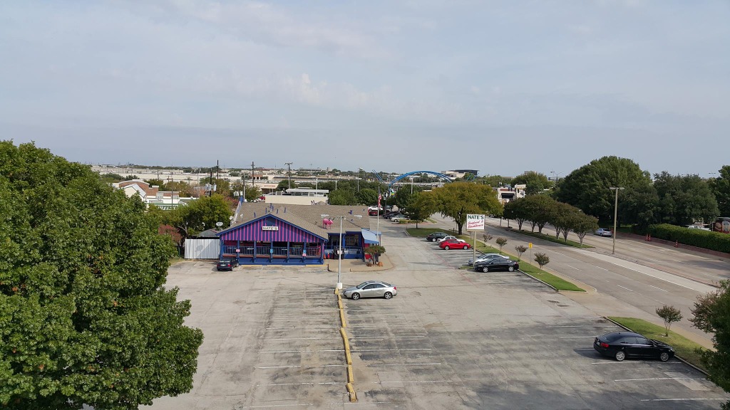 Aerial view of Nate's Seafood and Steakhouse in Addison, TX